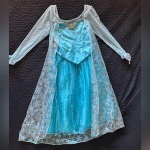 Disney Parks Elsa Turquoise Glittery Dress